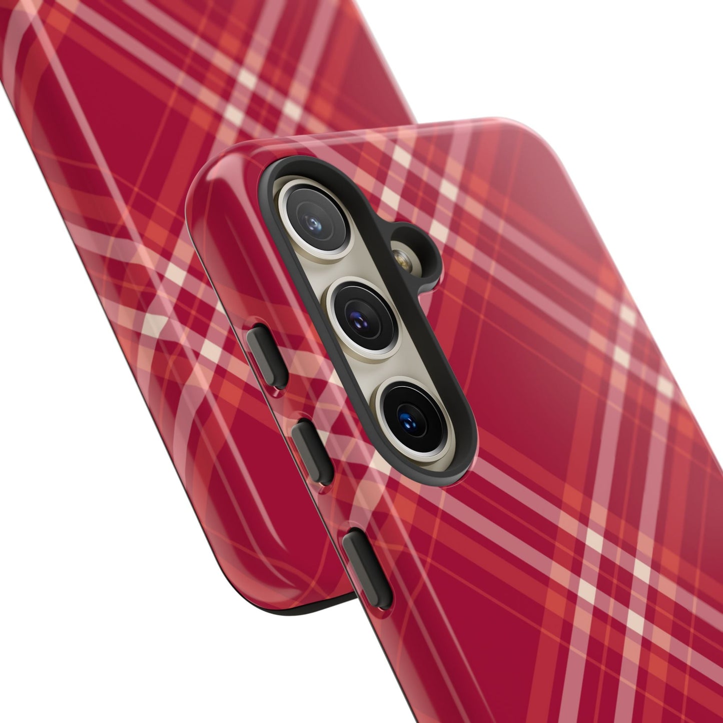 Crimson Crosshatch Samsung Galaxy Case - BOGO Cases