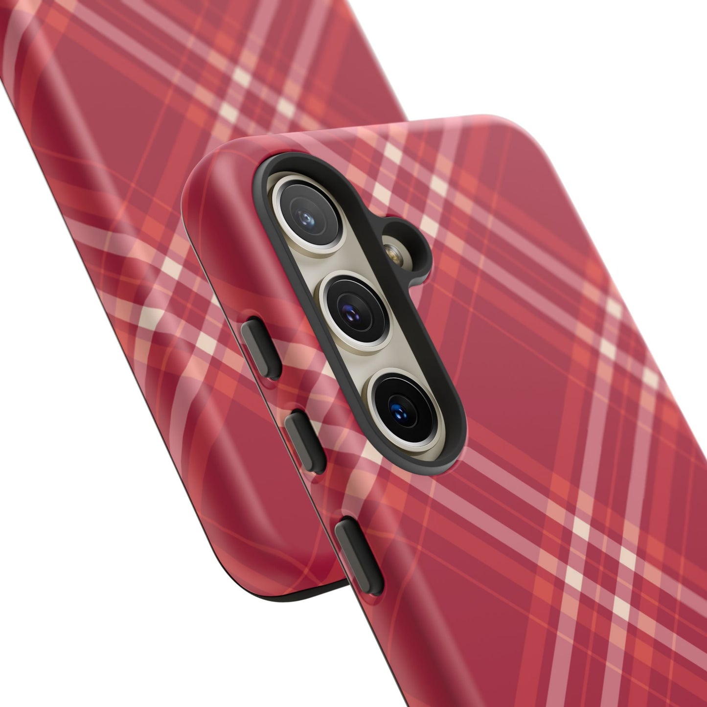 Crimson Crosshatch Samsung Galaxy Case - BOGO Cases