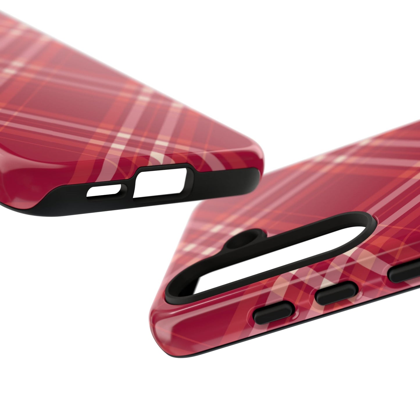 Crimson Crosshatch Samsung Galaxy Case - BOGO Cases
