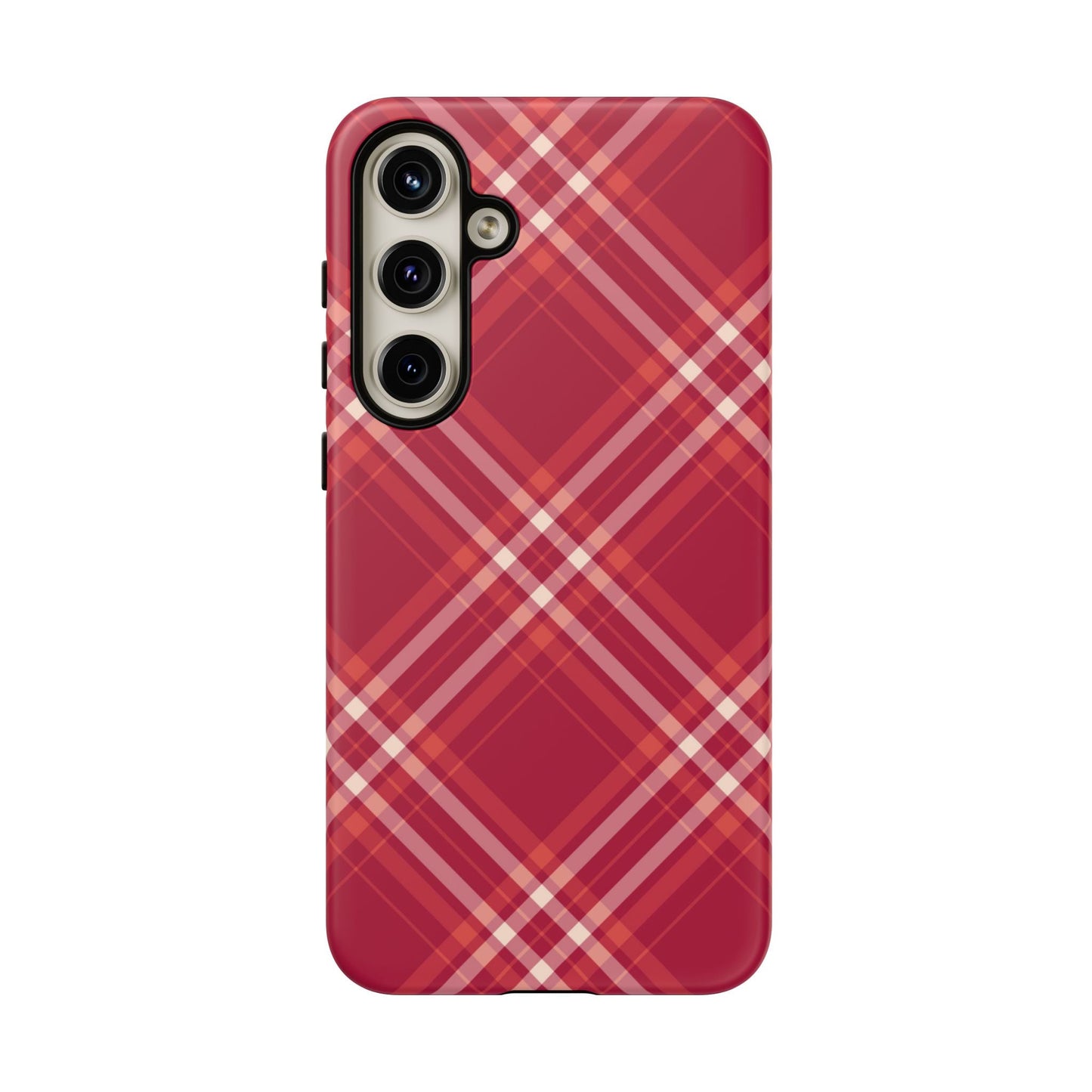 Crimson Crosshatch Samsung Galaxy Case - BOGO Cases