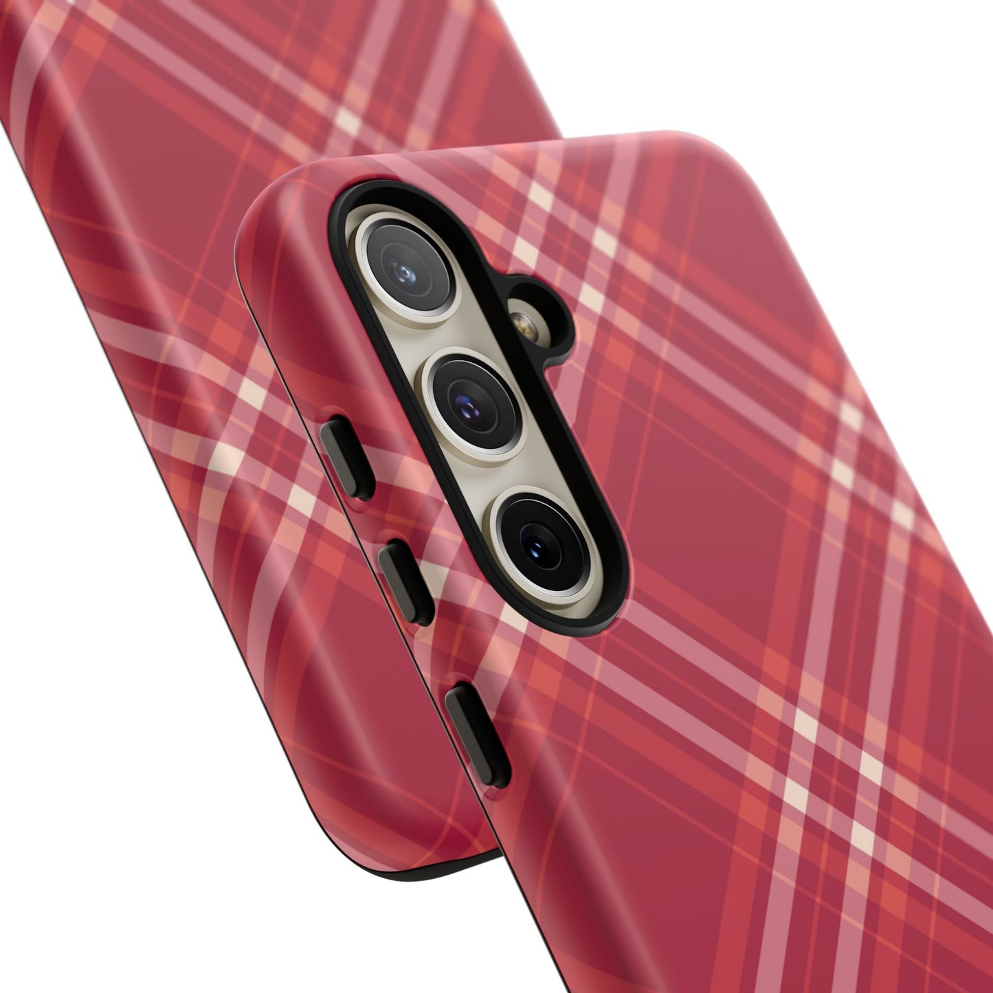 Crimson Crosshatch Samsung Galaxy Case - BOGO Cases