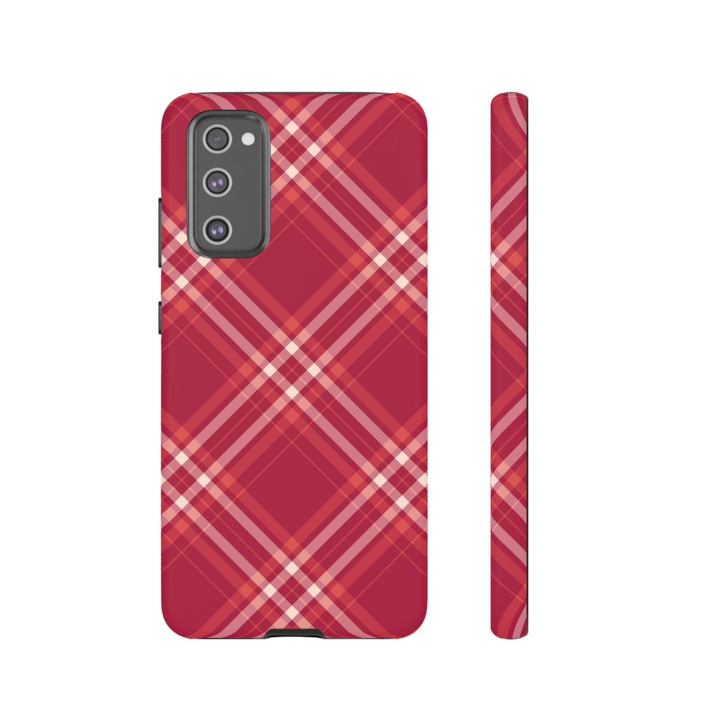 Crimson Crosshatch Samsung Galaxy Case - BOGO Cases