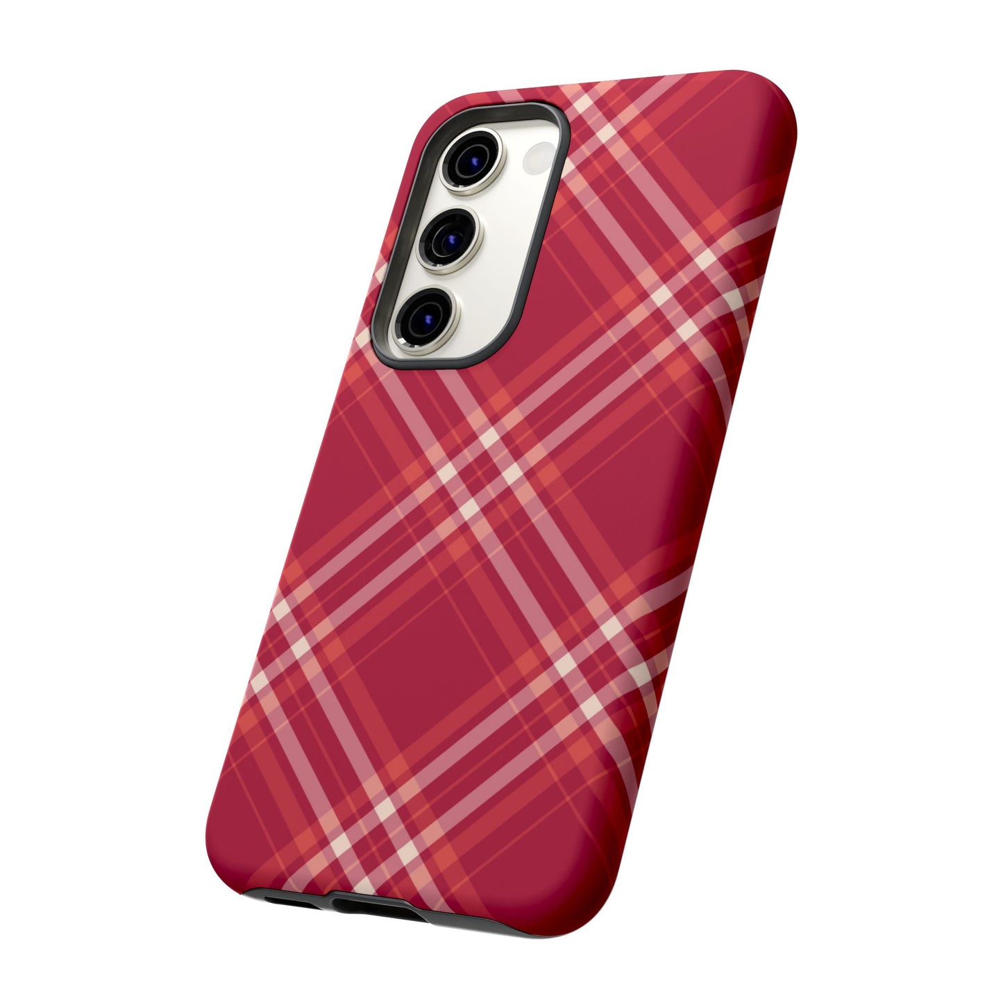 Crimson Crosshatch Samsung Galaxy Case - BOGO Cases