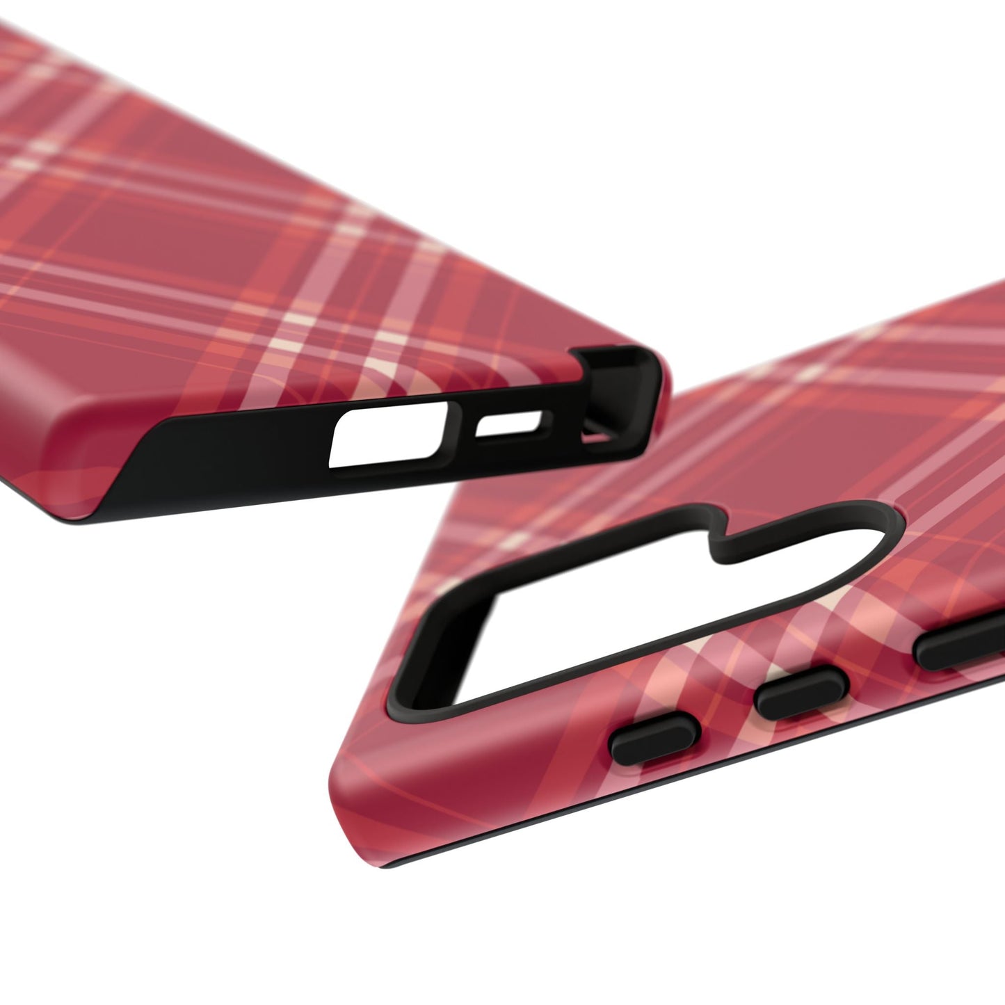 Crimson Crosshatch Samsung Galaxy Case - BOGO Cases