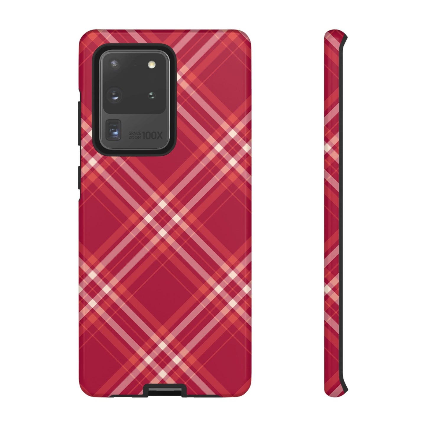 Crimson Crosshatch Samsung Galaxy Case - BOGO Cases