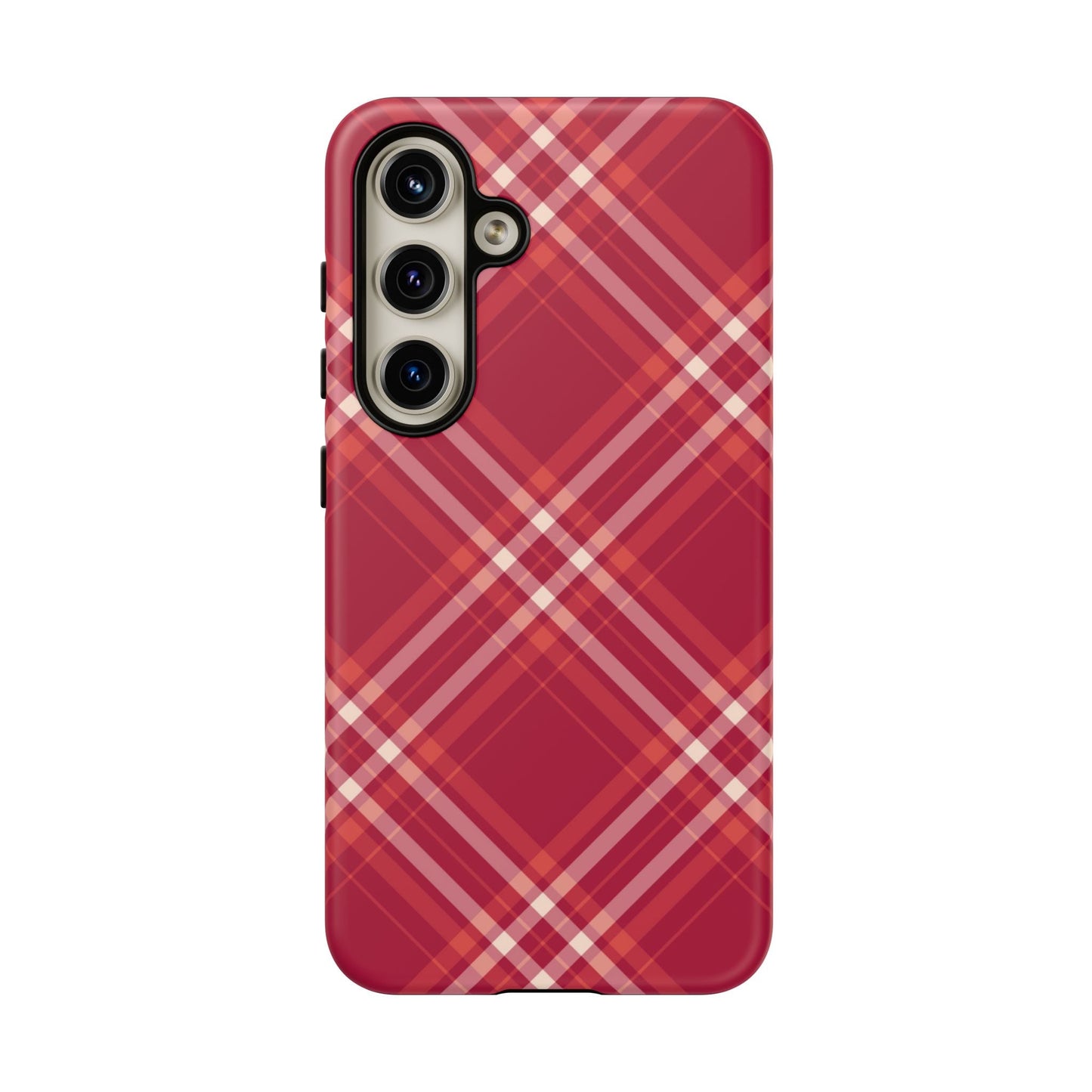 Crimson Crosshatch Samsung Galaxy Case - BOGO Cases