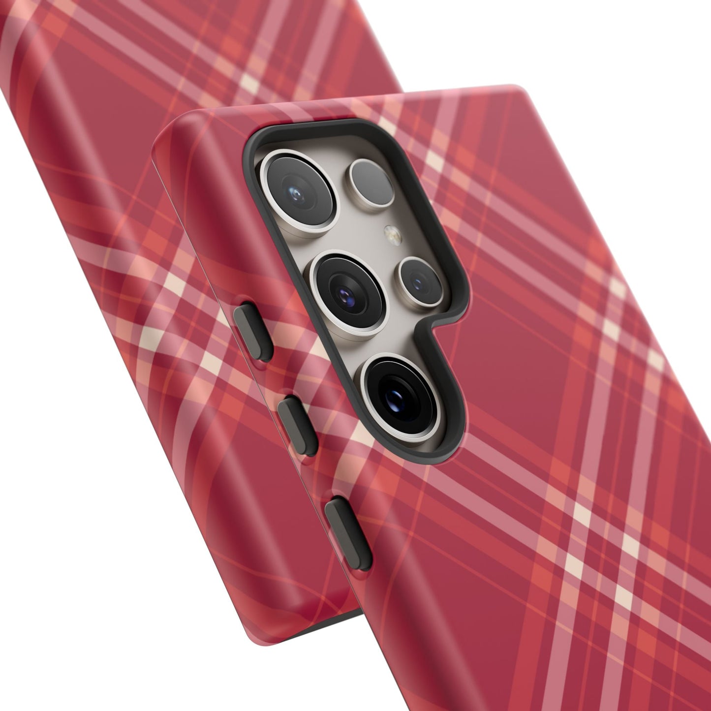 Crimson Crosshatch Samsung Galaxy Case - BOGO Cases