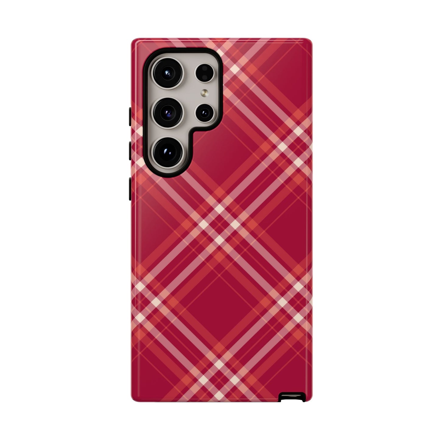 Crimson Crosshatch Samsung Galaxy Case - BOGO Cases
