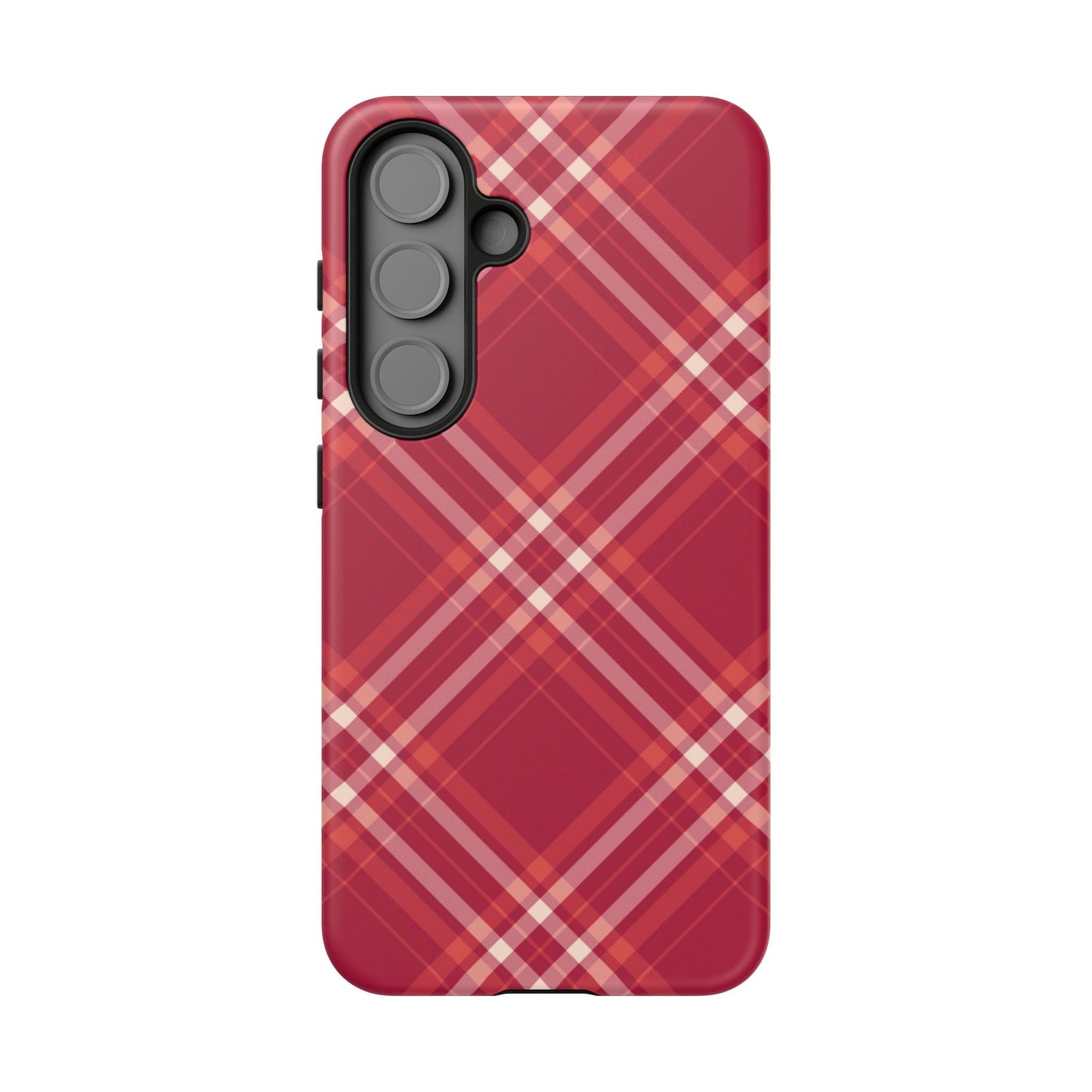 Crimson Crosshatch Samsung Galaxy Case - BOGO Cases