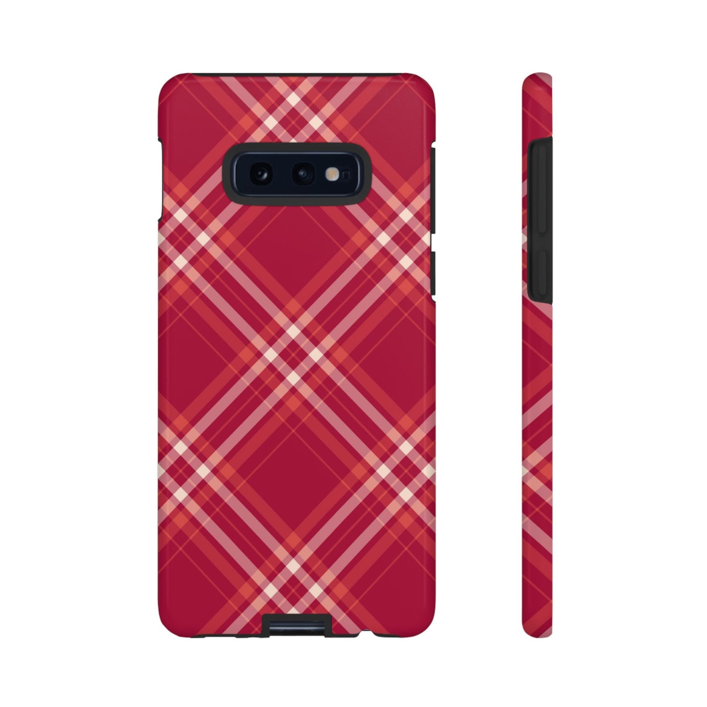Crimson Crosshatch Samsung Galaxy Case - BOGO Cases