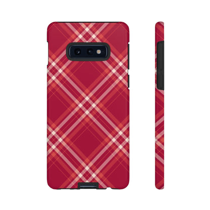 Crimson Crosshatch Samsung Galaxy Case - BOGO Cases