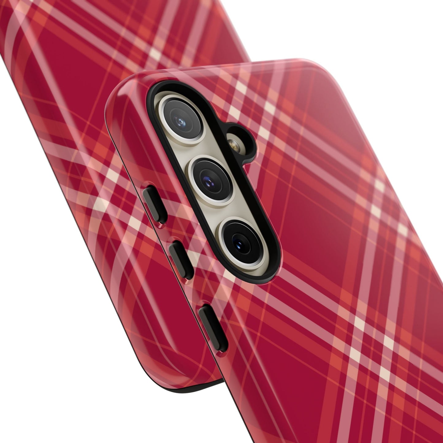 Crimson Crosshatch Samsung Galaxy Case - BOGO Cases