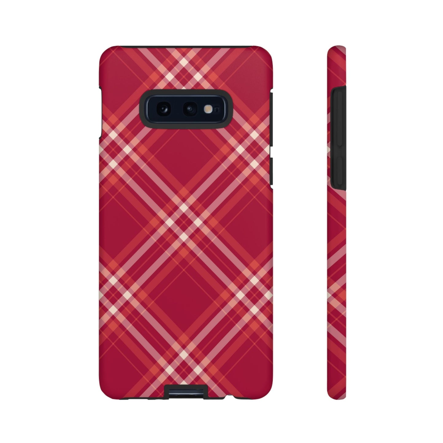 Crimson Crosshatch Samsung Galaxy Case - BOGO Cases