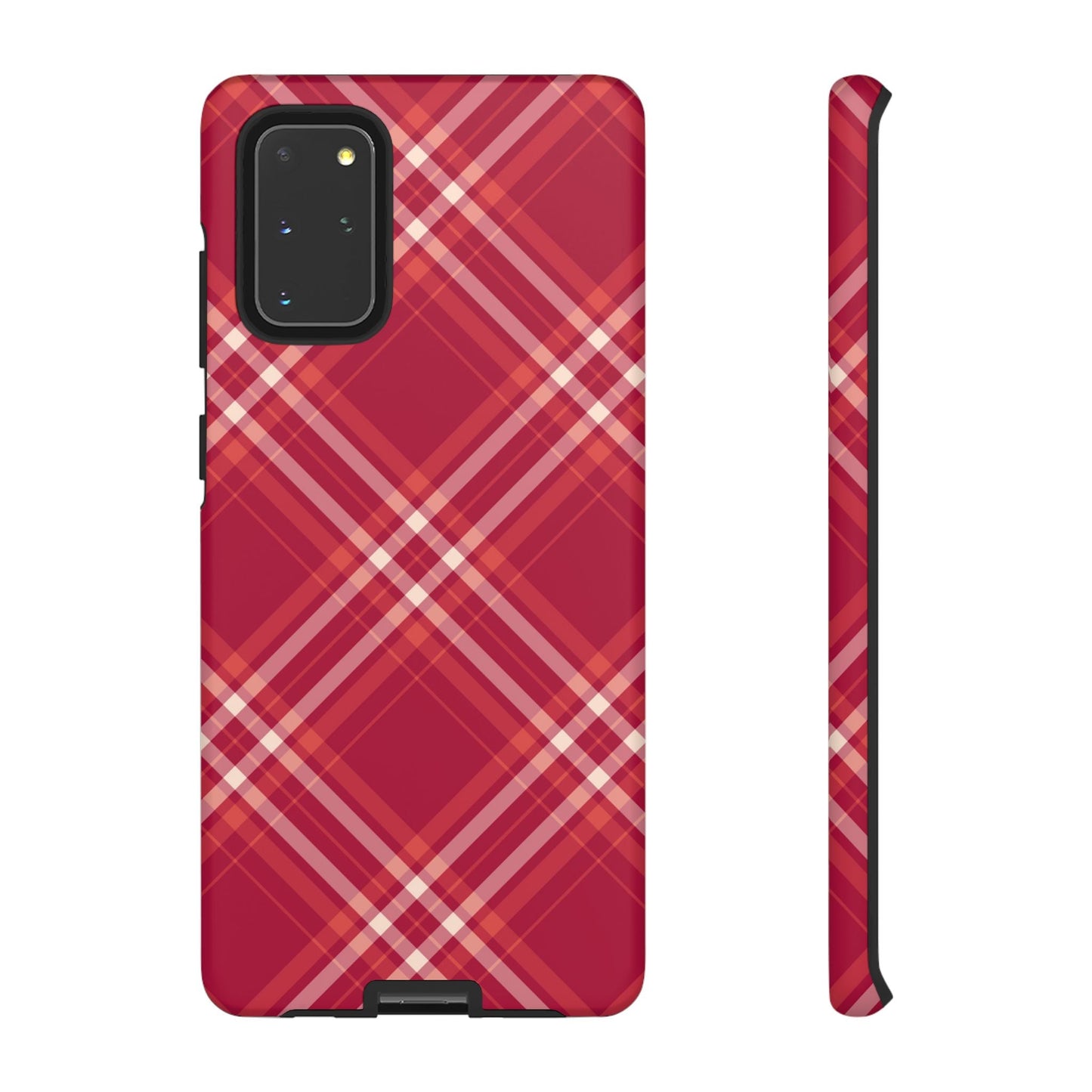 Crimson Crosshatch Samsung Galaxy Case - BOGO Cases