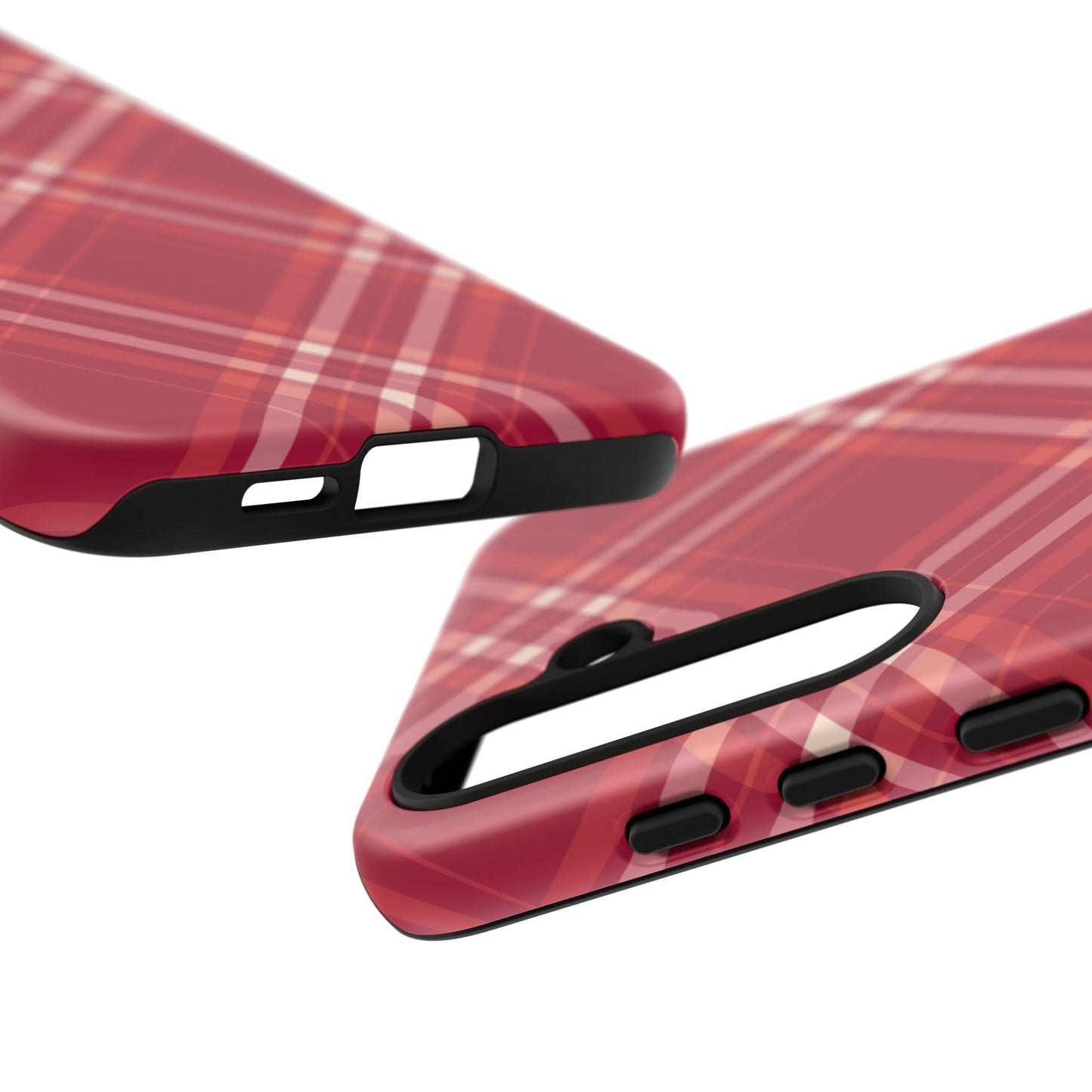 Crimson Crosshatch Samsung Galaxy Case - BOGO Cases