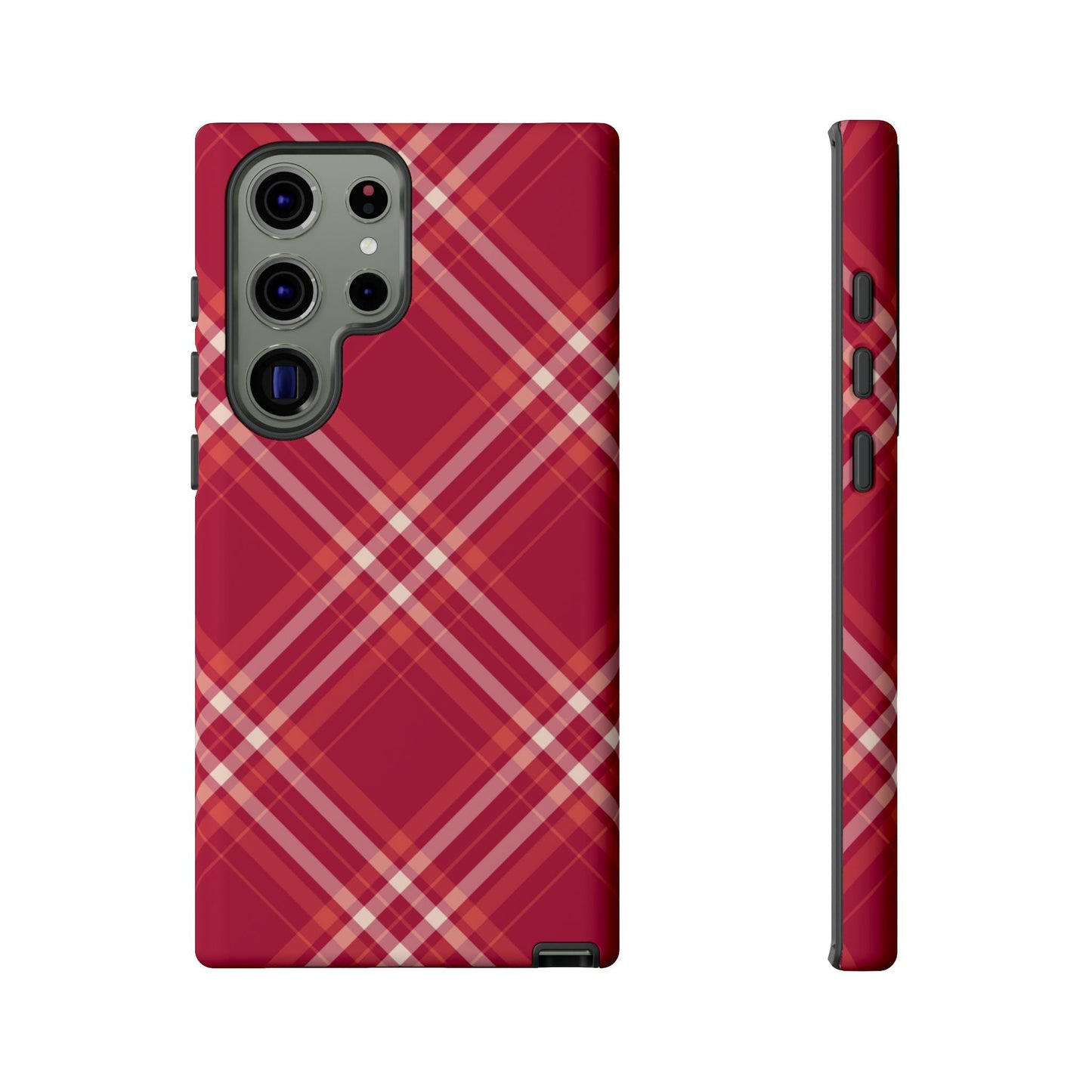 Crimson Crosshatch Samsung Galaxy Case - BOGO Cases