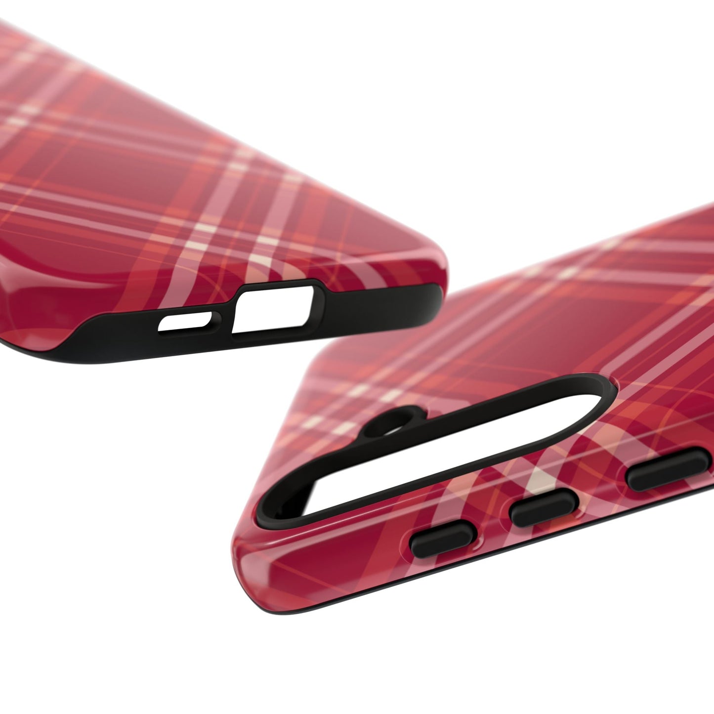 Crimson Crosshatch Samsung Galaxy Case - BOGO Cases