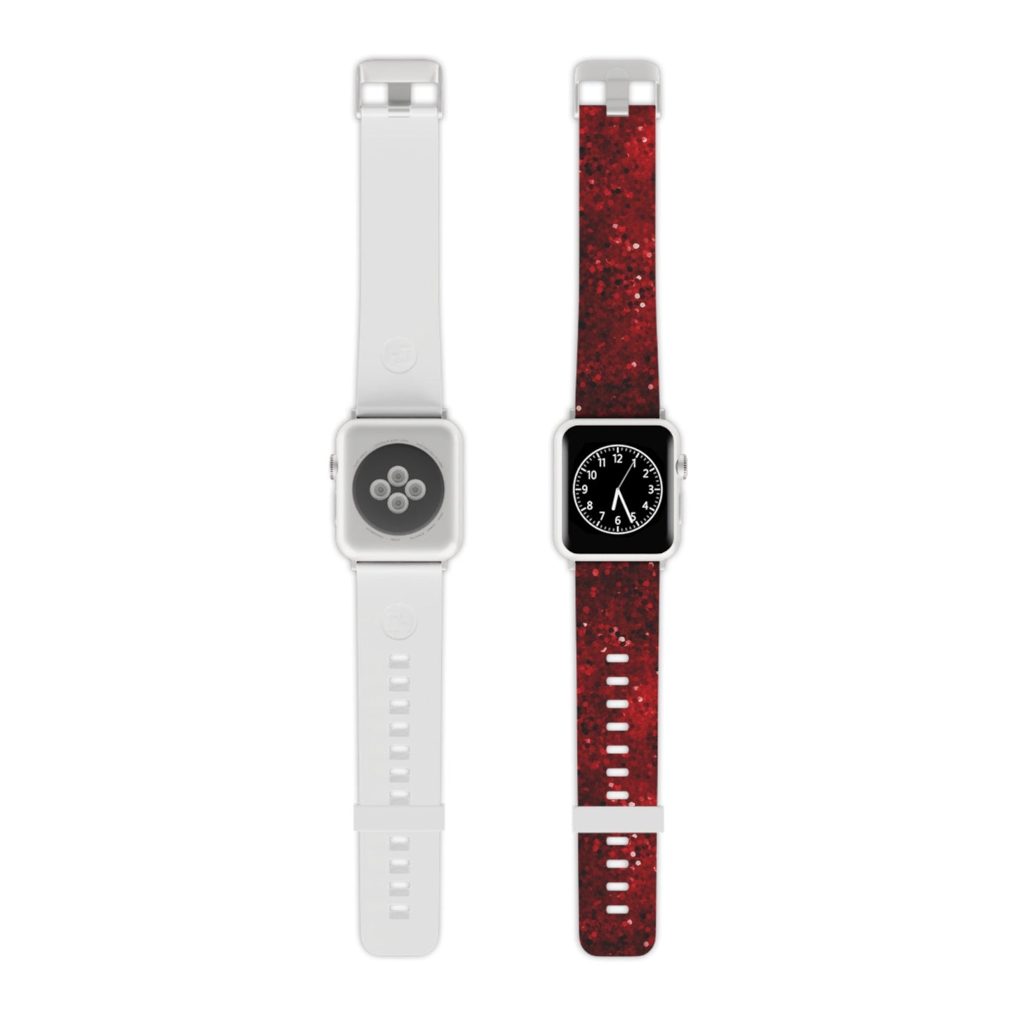 Crimson Glow Glitter Apple Watch Band - BOGO Cases