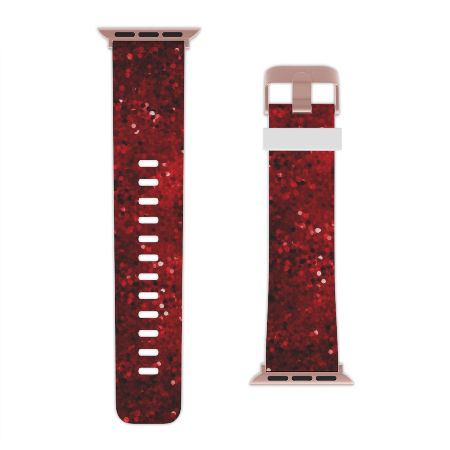Crimson Glow Glitter Apple Watch Band - BOGO Cases