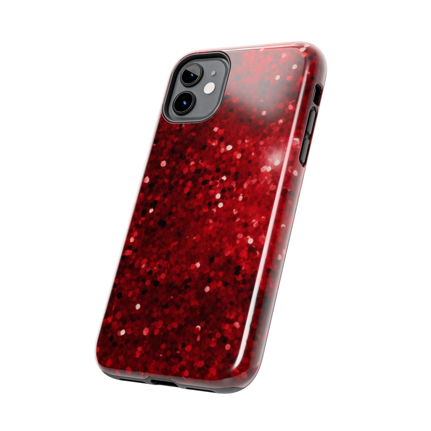 Crimson Glow Glitter - iPhone Series Case - BOGO Cases