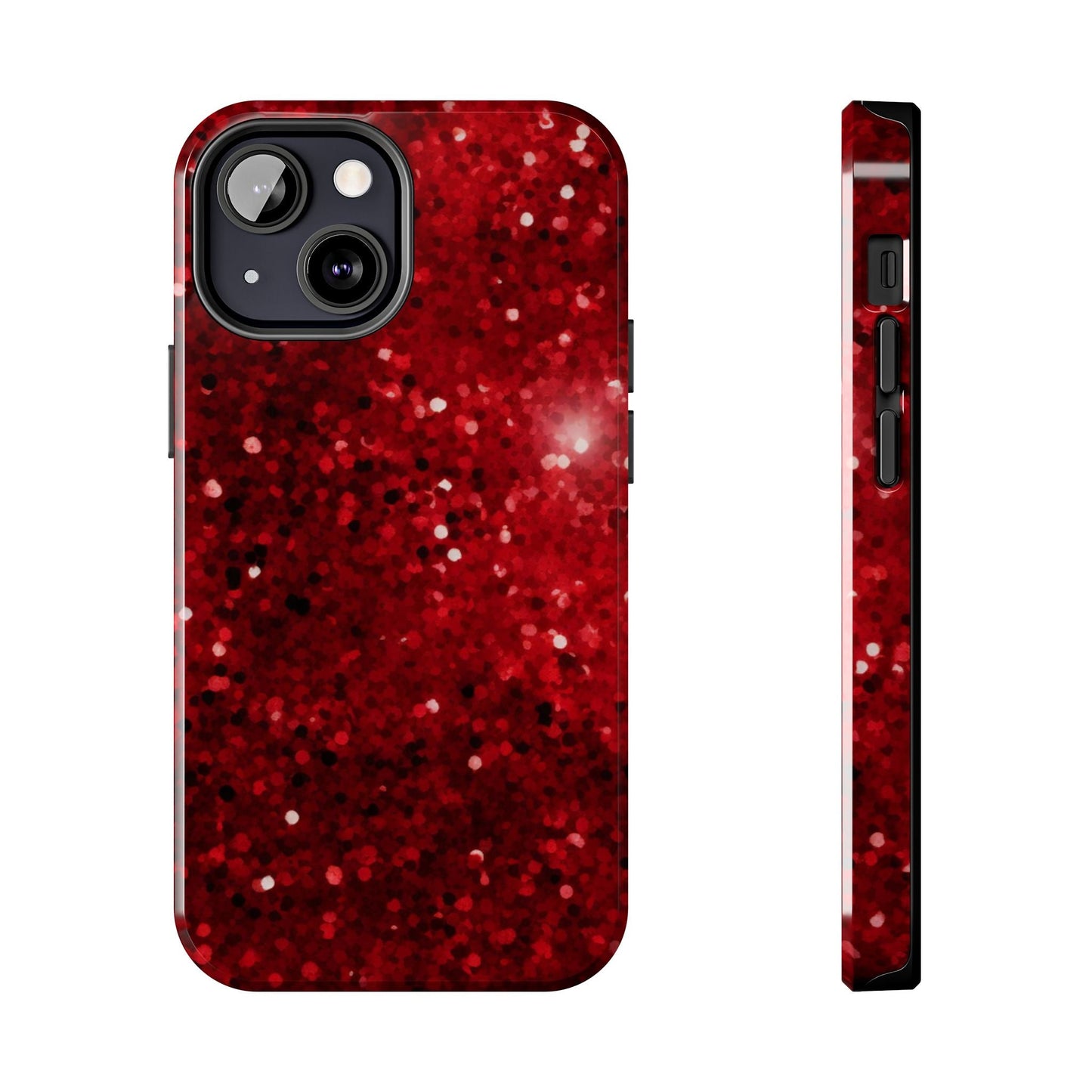 Crimson Glow Glitter - iPhone Series Case - BOGO Cases