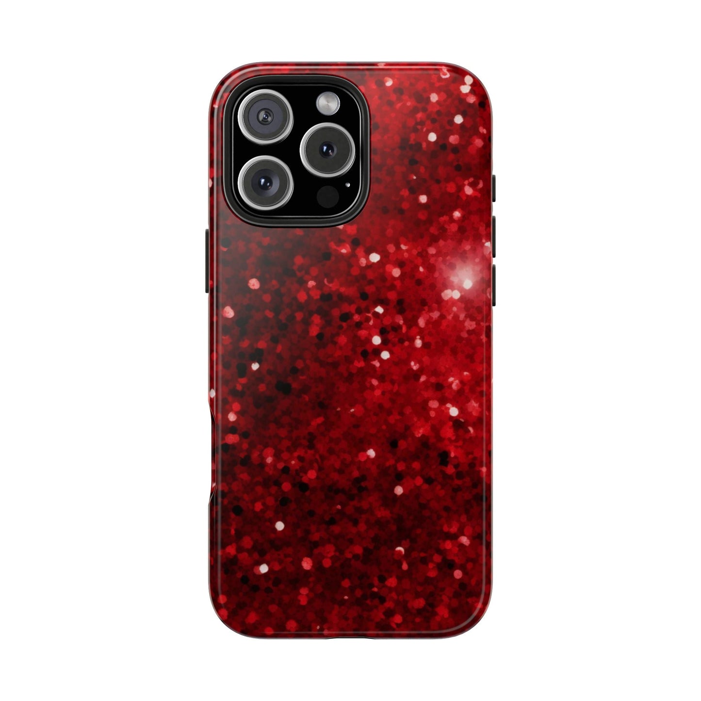 Crimson Glow Glitter - iPhone Series Case - BOGO Cases