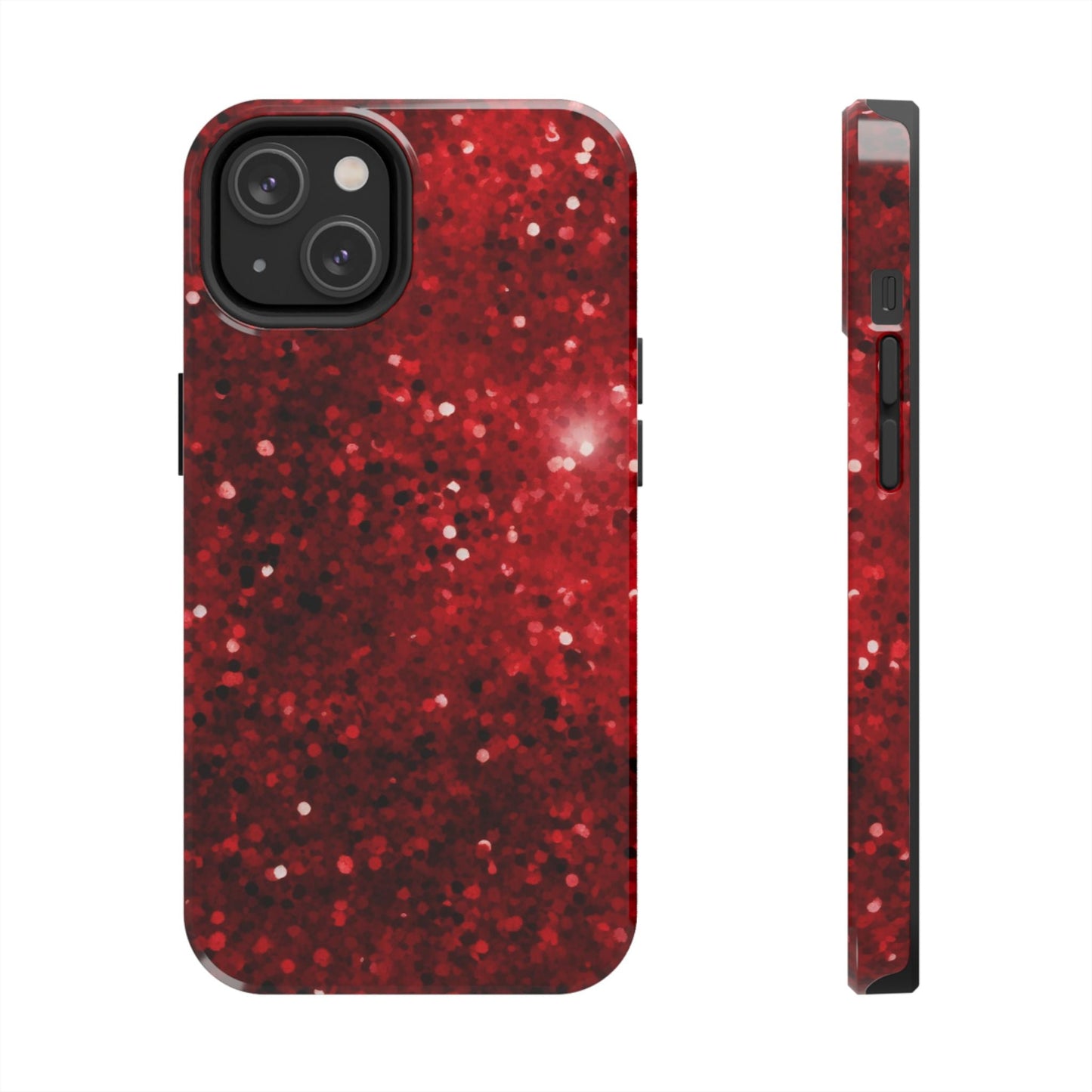 Crimson Glow Glitter - iPhone Series Case - BOGO Cases