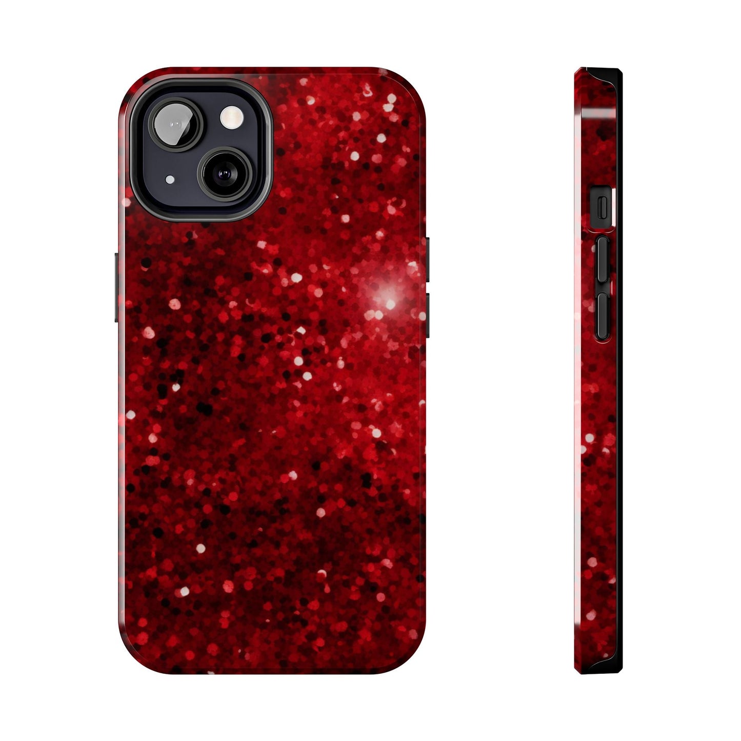Crimson Glow Glitter - iPhone Series Case - BOGO Cases