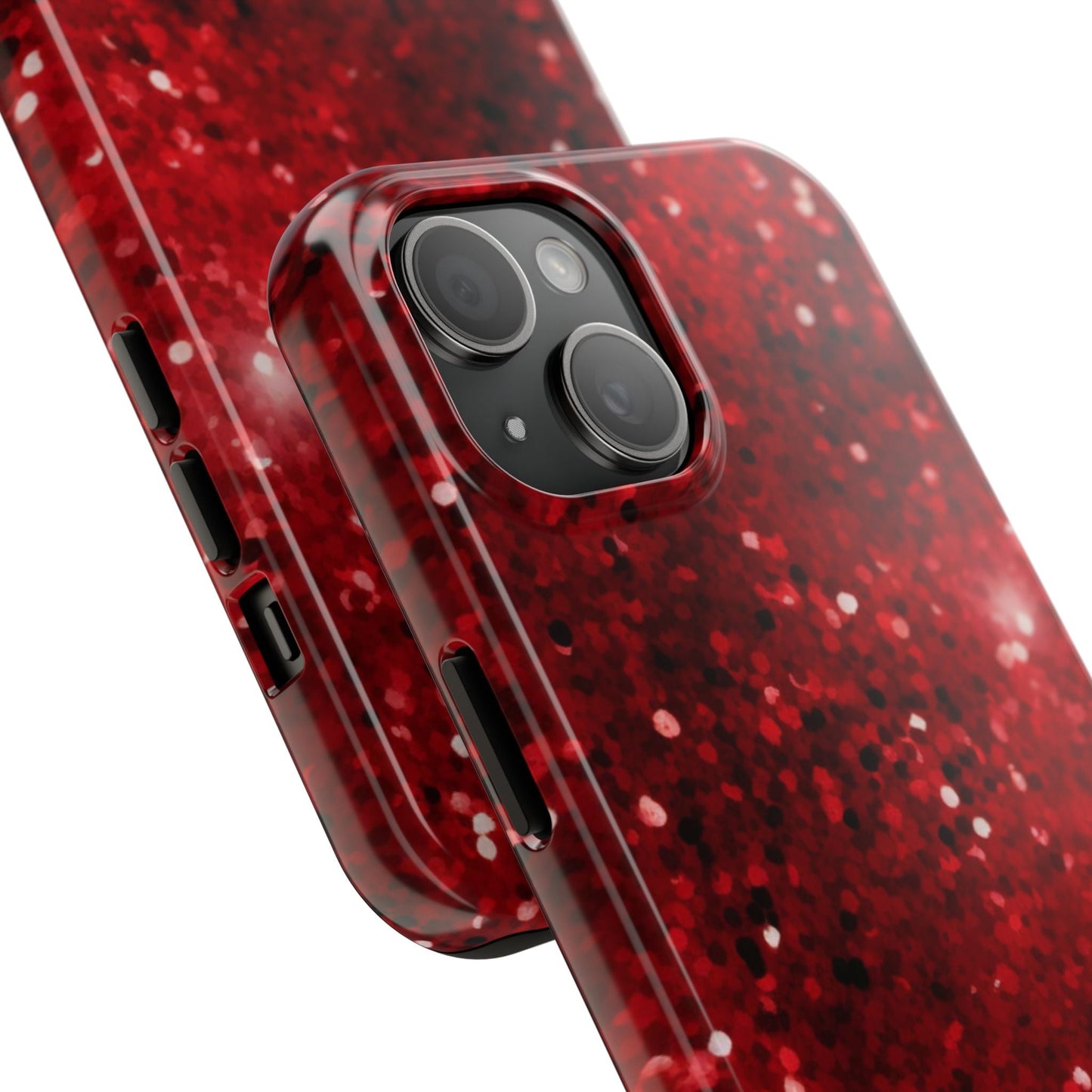 Crimson Glow Glitter - iPhone Series Case - BOGO Cases