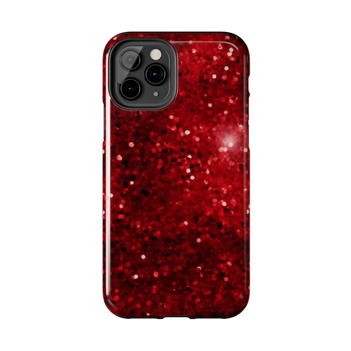 Crimson Glow Glitter - iPhone Series Case - BOGO Cases