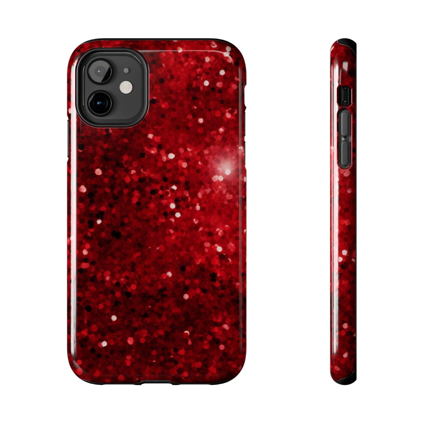 Crimson Glow Glitter - iPhone Series Case - BOGO Cases