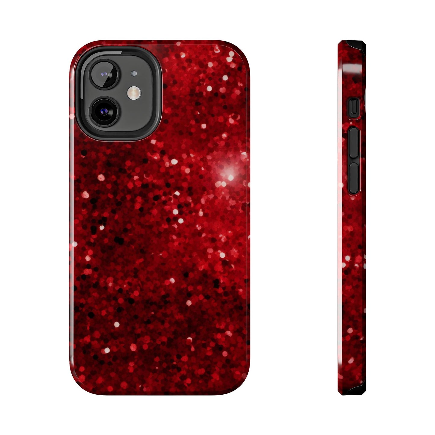 Crimson Glow Glitter - iPhone Series Case - BOGO Cases