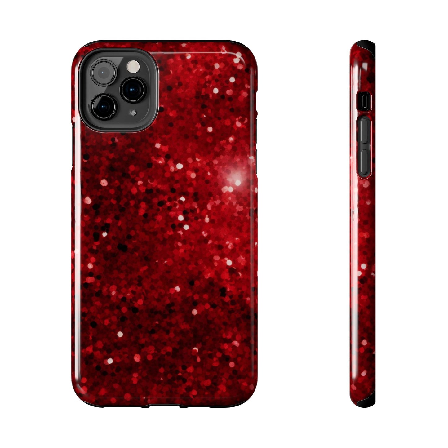 Crimson Glow Glitter - iPhone Series Case - BOGO Cases