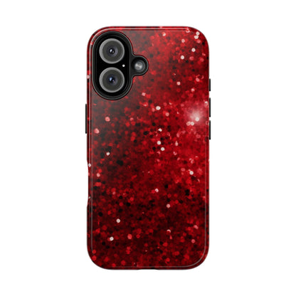 Crimson Glow Glitter - iPhone Series Case - BOGO Cases