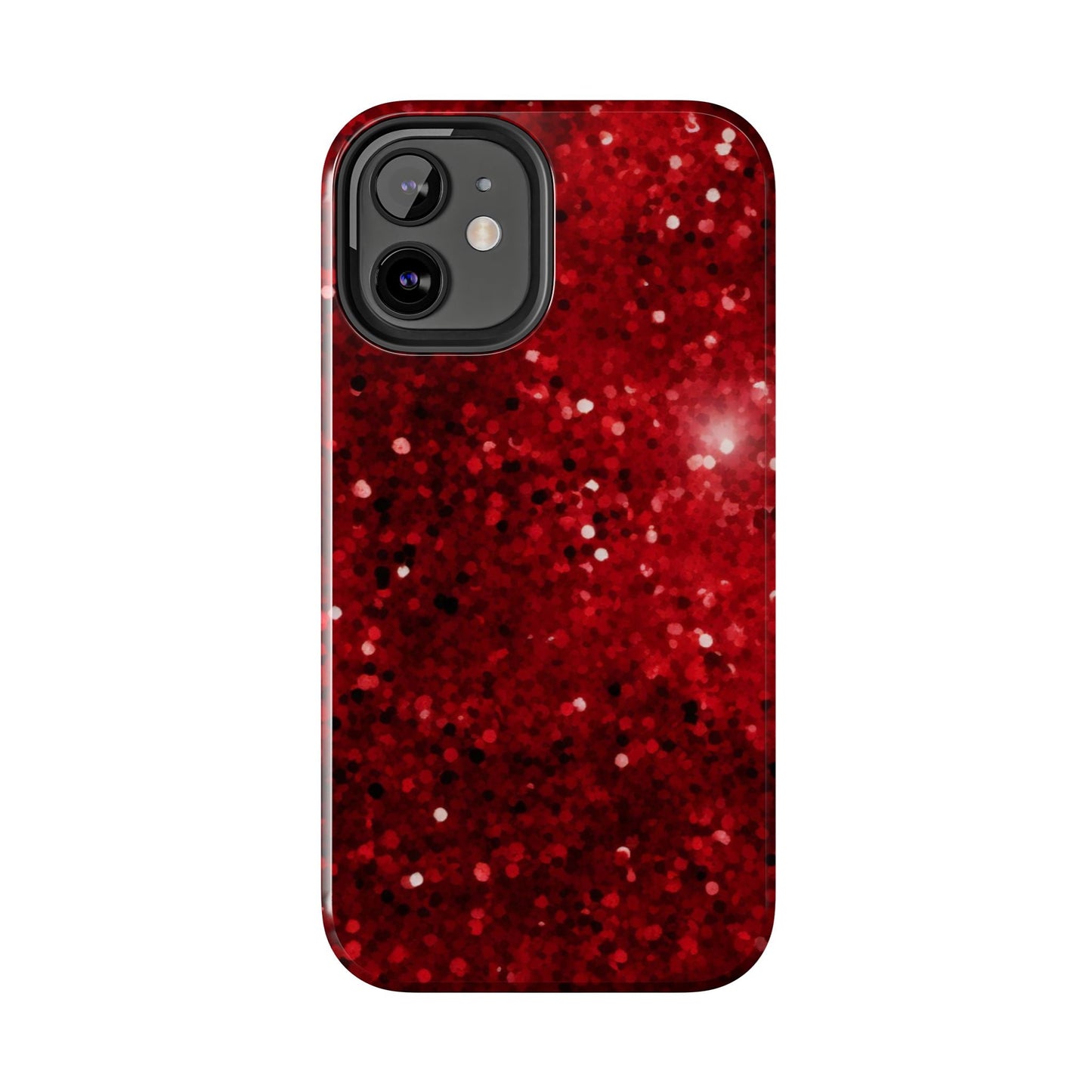 Crimson Glow Glitter - iPhone Series Case - BOGO Cases