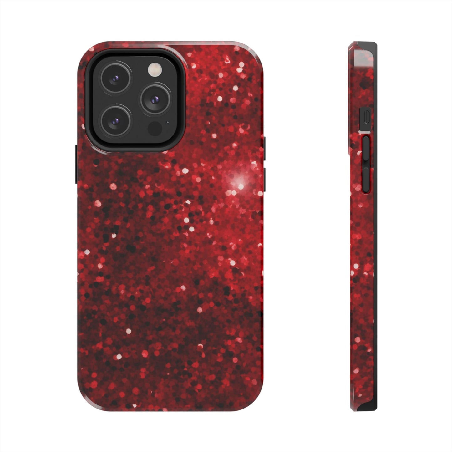 Crimson Glow Glitter - iPhone Series Case - BOGO Cases