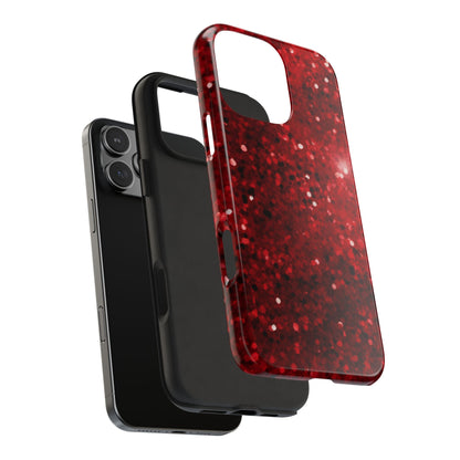 Crimson Glow Glitter - iPhone Series Case - BOGO Cases