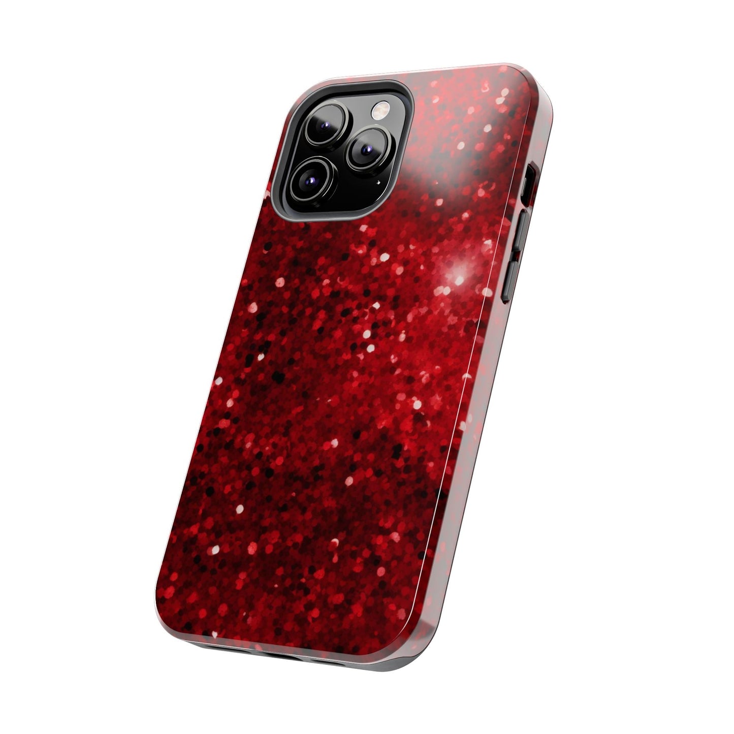 Crimson Glow Glitter - iPhone Series Case - BOGO Cases