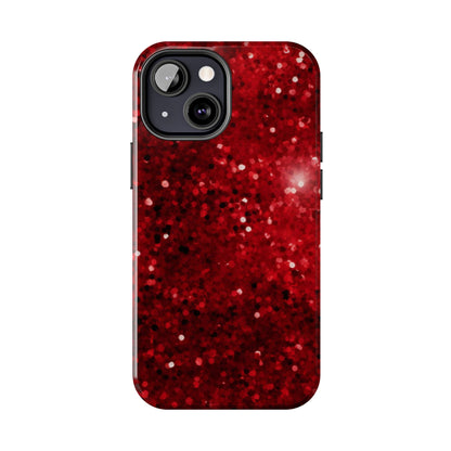 Crimson Glow Glitter - iPhone Series Case - BOGO Cases
