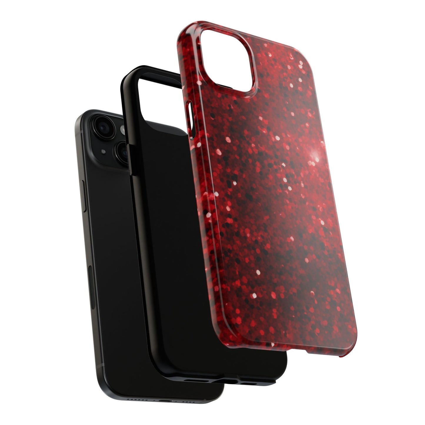 Crimson Glow Glitter - iPhone Series Case - BOGO Cases