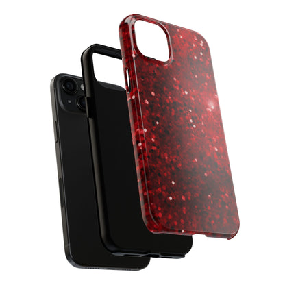 Crimson Glow Glitter - iPhone Series Case - BOGO Cases