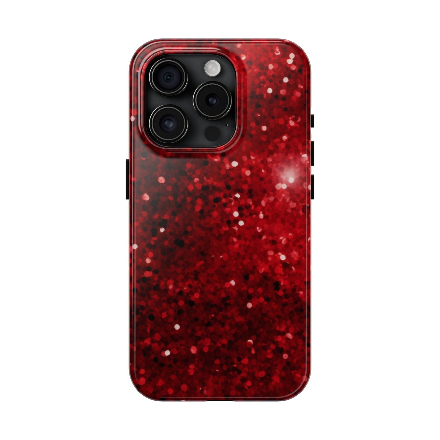 Crimson Glow Glitter - iPhone Series Case - BOGO Cases