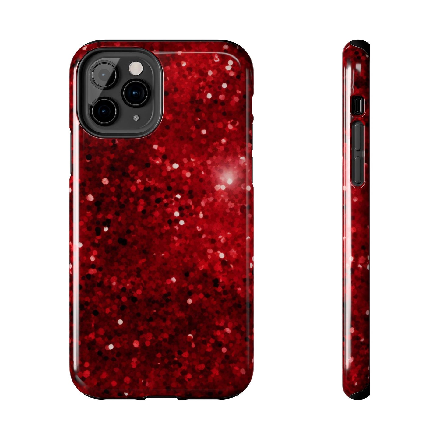 Crimson Glow Glitter - iPhone Series Case - BOGO Cases