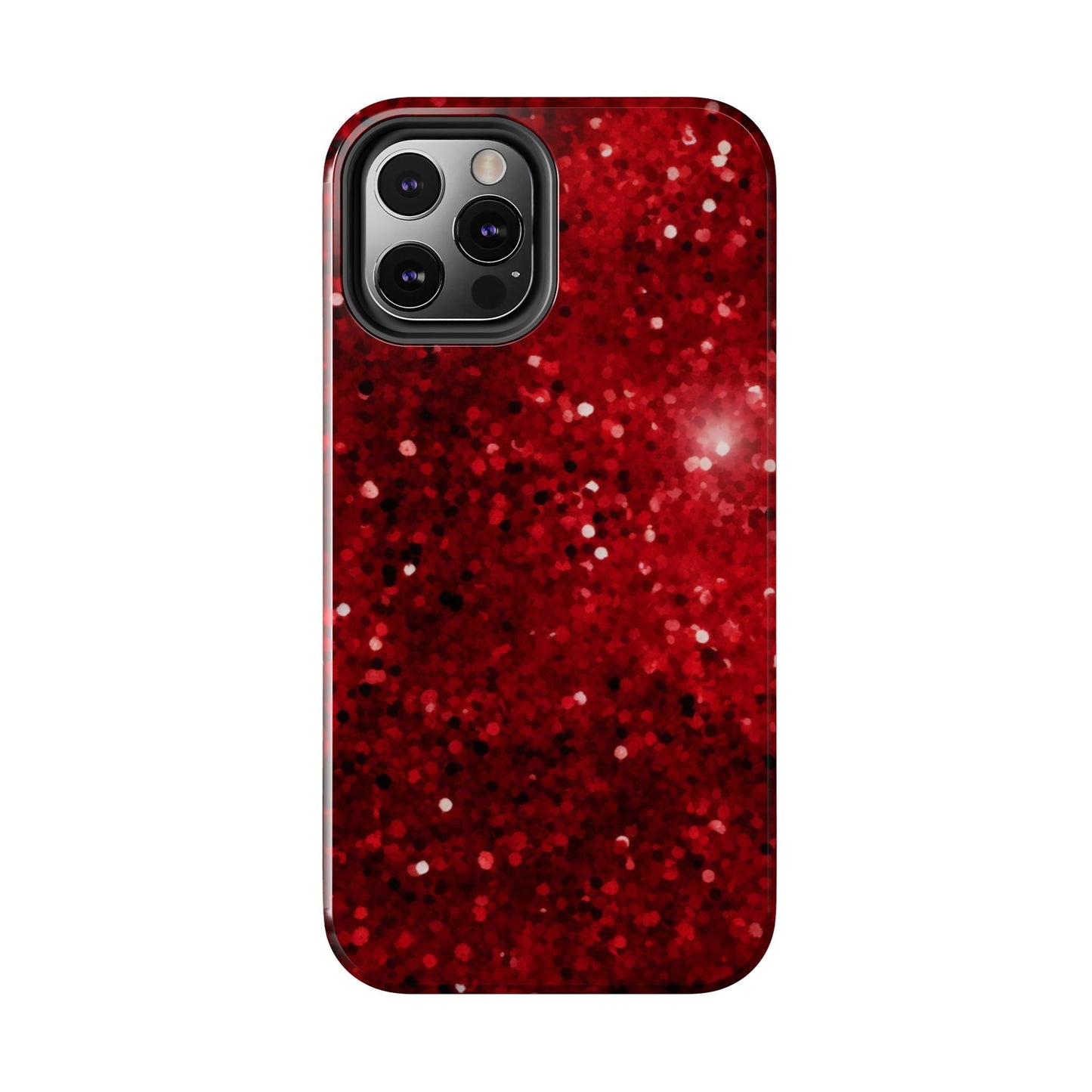 Crimson Glow Glitter - iPhone Series Case - BOGO Cases