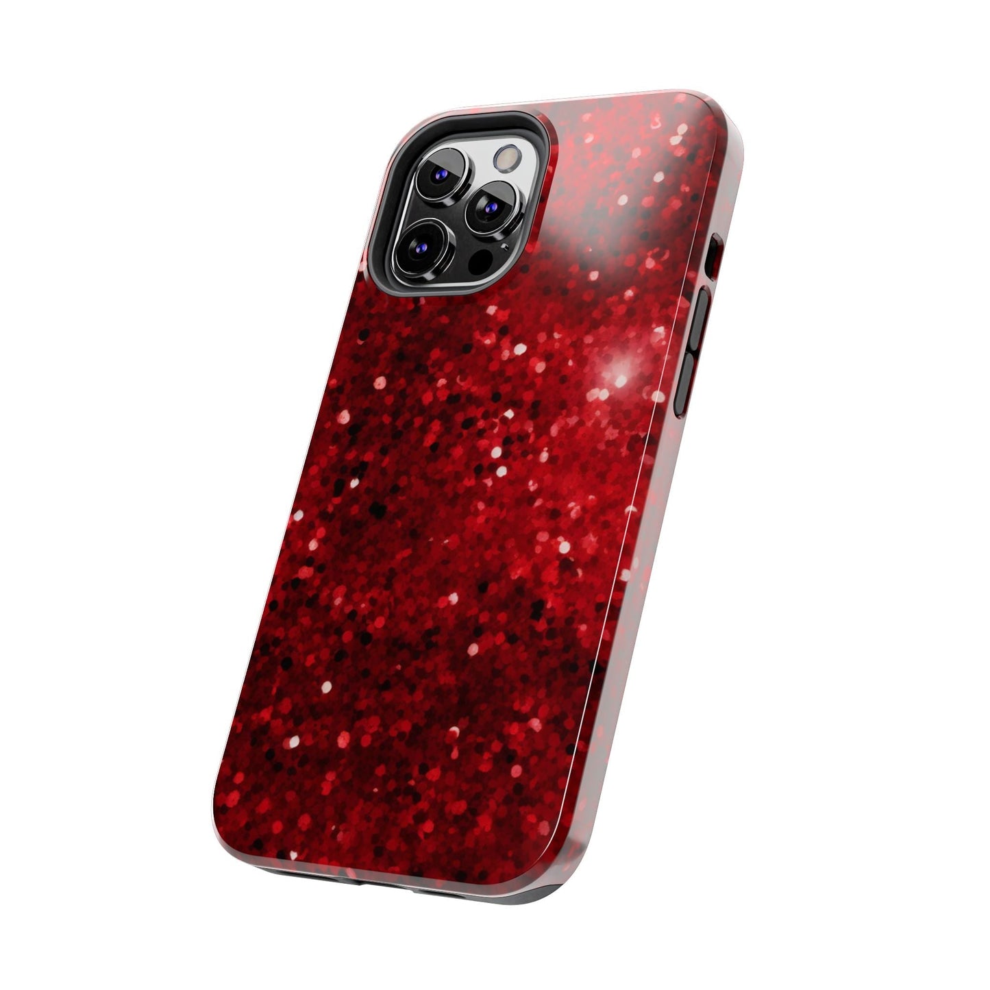 Crimson Glow Glitter - iPhone Series Case - BOGO Cases