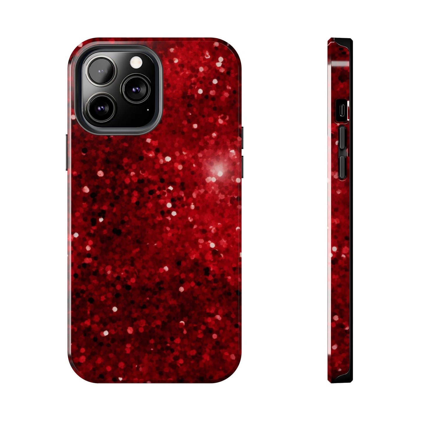 Crimson Glow Glitter - iPhone Series Case - BOGO Cases