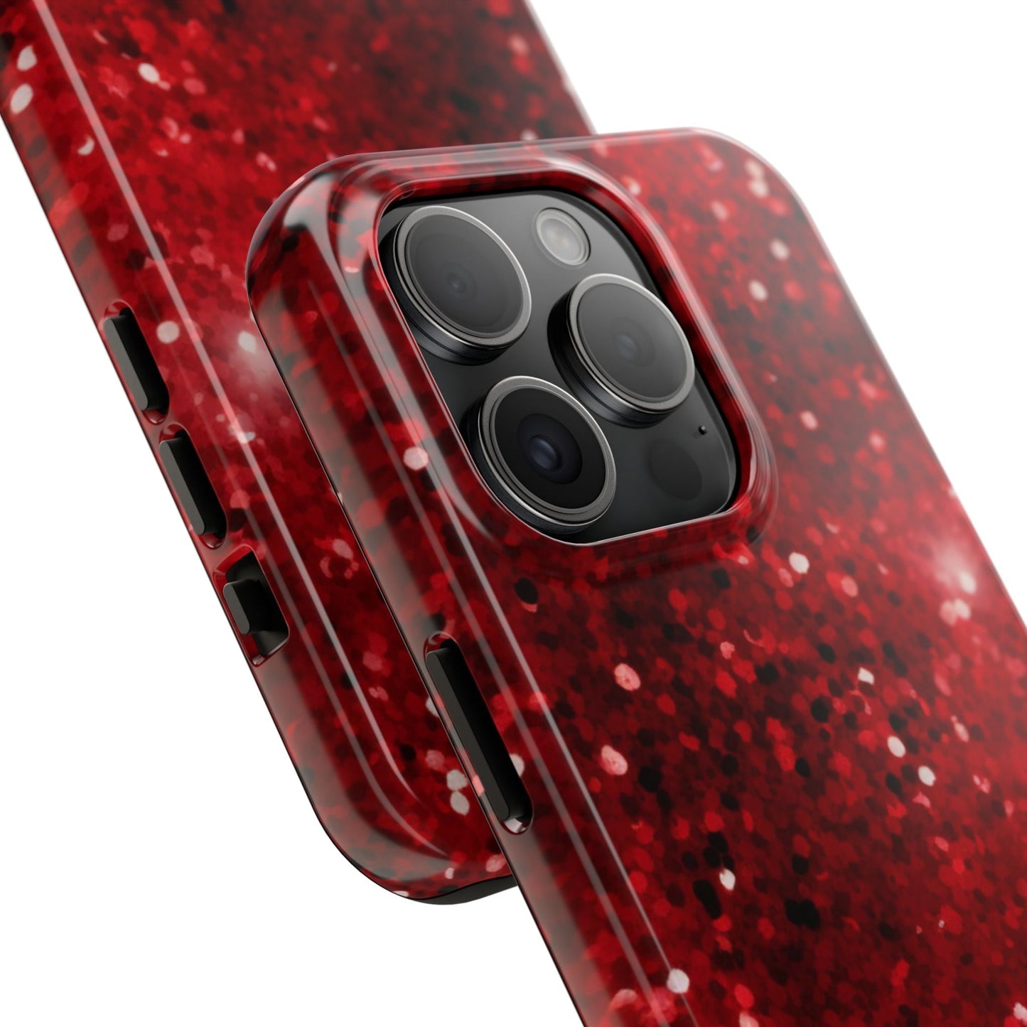 Crimson Glow Glitter - iPhone Series Case - BOGO Cases