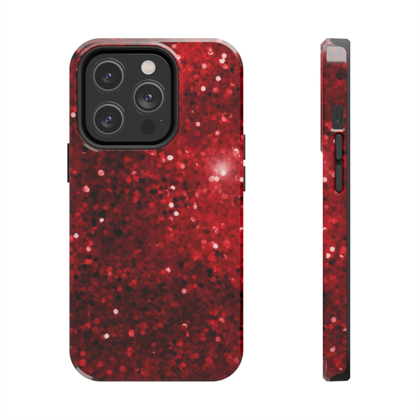 Crimson Glow Glitter - iPhone Series Case - BOGO Cases