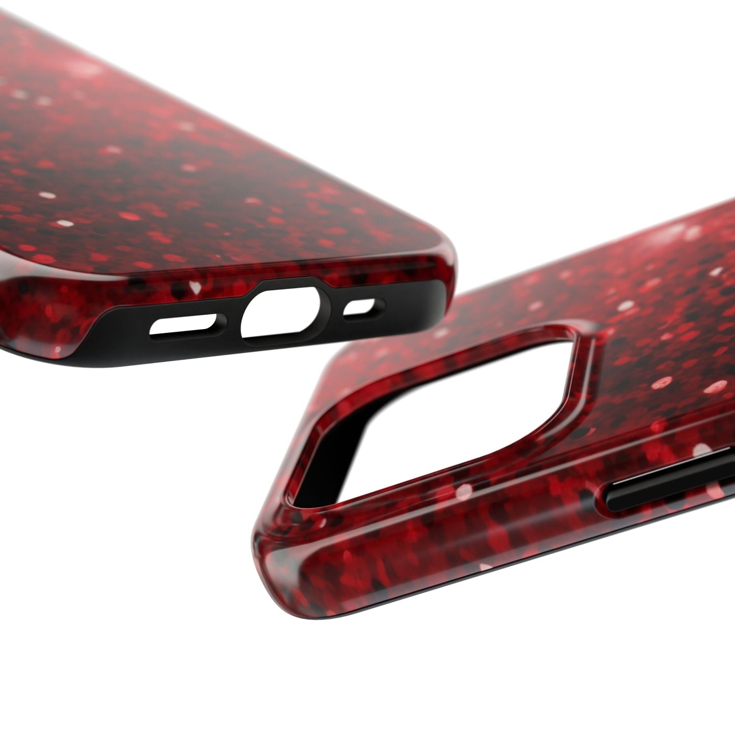 Crimson Glow Glitter - iPhone Series Case - BOGO Cases