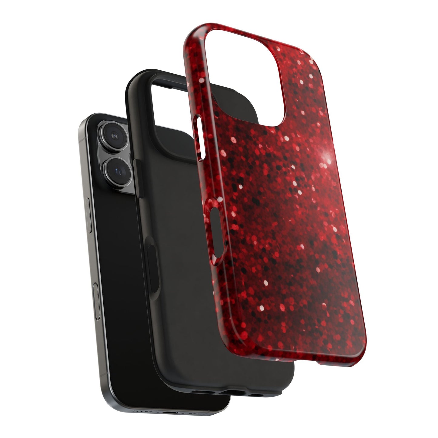 Crimson Glow Glitter - iPhone Series Case - BOGO Cases